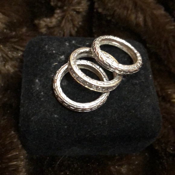 Jewelry | Stackable Rings 3 Size 7 With Cuff Bracelet | Poshmark